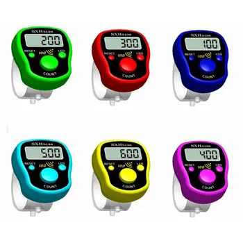 Mini Dygsnio Žymeklis Eilės Piršto Counter LCD Elektros Skaitmeninis Ekranas su LED Šviesos Buda Melstis Siuvimo, Mezgimo, Pynimo Įrankis