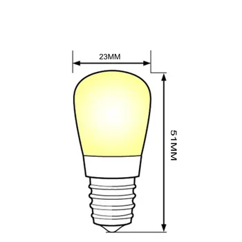 Mini E14 E12 COB LED Šviesos Blub 2835 SMD Stiklo Lempa Šaldytuvas Šaldytuvas Šaldiklis siuvimo mašina, Namų Apšvietimas