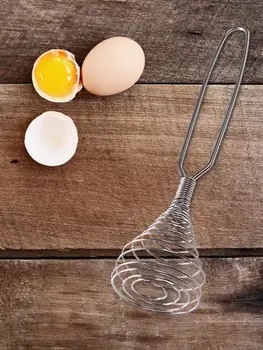 Mini Egg Beaters Gėrimai, Pieno, Kavos Putų Suplakite Kiaušinius, Grietinėlę Maišytuvas Stiring Nerūdijančio Plieno Pavasario Ritė Daugiafunkcį Virtuvės Įrankiai