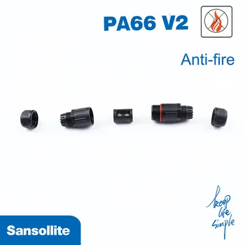 Mini IP68 anti-vandens kabelio jungtis I formos D4-7mm vielos jungtys 1-1 gnybtų bloko 4m gylio 2pins povandeninės jungtys