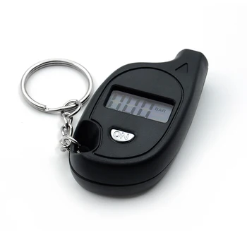 Mini LCD Skaitmeninis Padangos, Padangų Keychain Oro Slėgio Matuoklis, Automobiliu, Auto Motociklo W310