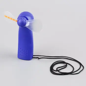Mini Oro Kietas Ventiliatorius Matricos Kišenėje Aušinimo Nešiojamą Ventiliatorius Su LED Šviesos Virvelę Kelionės Avariniu Kūdikių Žaislas Naudoti Baterija