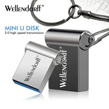 Mini pen ratai metalo USB flash drive 4gb 8gb 16GB 32GB 64GB 128GB pen ratai USB3.0 mažytė memory stick U Disko cle usb