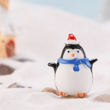 Mini Pingvinai Kalėdų Dekoro 