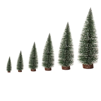 Mini Pušies Kalėdų Eglutės Dirbtinės Stalo Dekoracijas Festivalis Plastiko Miniatiūriniai Medžiai 2021 Naujųjų Metų, Papuošalai Kalėdos