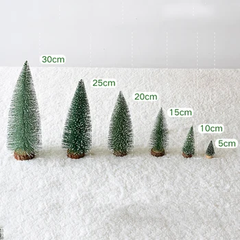 Mini Pušies Kalėdų Eglutės Dirbtinės Stalo Dekoracijas Festivalis Plastiko Miniatiūriniai Medžiai 2021 Naujųjų Metų, Papuošalai Kalėdos