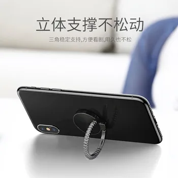 Mini Telefonas Žiedas Piršto Žiedo Laikiklis Metalinis Telefono Stovas Mount Išmaniojo telefono Turėtojas Xiaomi 