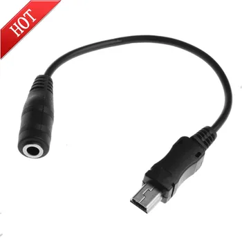 Mini USB 5 Pin Male-3.5 mm Female Ausinių Lizdas Aux Audio Adapterio Kabelį 15cm