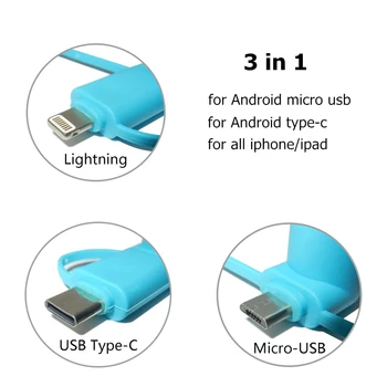 Mini USB Ventiliatorius 3 in 1 USB Įtaisą Nešiojamų Android OTG Micro Tipas-c iPhone 5 6S 7 + 8 X XS Elektroninių Smart Dalykėlių
