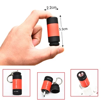 Mini Žibintuvėliai Led Lemputė USB Įkrovimo 5W Lum Portable Led Žibintuvėlį 