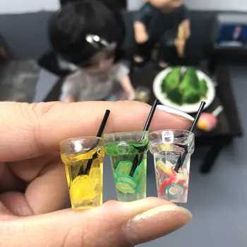 Miniatiūriniai lėlių Mini maisto blyth Arbatos puodelio Žaisti 1/6 bjd Lėlių Virtuvės Žaislai, skirti barbi Žaisti Lėlių Lėlės Priedai