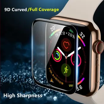 Minkšta Stiklo Apple Watch Band 44mm 40mm 6 5 4 iwatch Juosta 38mm 42mm serijos 3 2 1 protector 