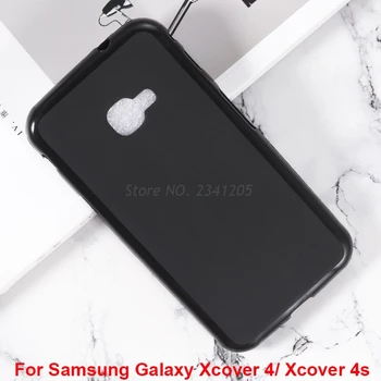 Minkštas Juoda TPU Case For Samsung Galaxy Xcover 4S G398 SM-G398FN 4 G390 G390F Silicio Caso Galaxy Xcover4S Xcover4 Galinį Dangtelį