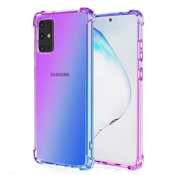 Minkštos TPU Padengti Telefono dėklas Samsung Galaxy S20 Plius 20 Pastaba Ultra A51 A71 A90 5G J8 J4 J6 A6 A8 Plius A7 A9 2018 S7 Krašto Coque
