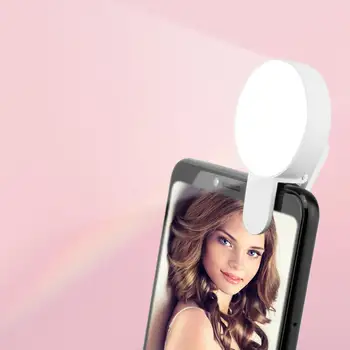 Mobilusis Telefonas LED Selfie Žiedas Šviesos Nešiojamų Ratas Fotografijos Įrašą, Šviesos, Grožio Užpildyti Lempa Mobilųjį Telefoną Įkrovimo Kamera