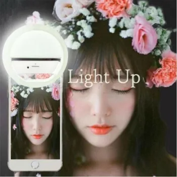 Mobilusis Telefonas LED Šviesos Žiedas Įrašą Selfie Flash Šviesos Išmaniųjų telefonų, Nešiojamų Selfie LED vaizdo Kameros Žiedas Šviesos 