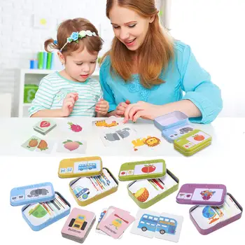 Mokymosi Korteles Kūdikių Mėnesių Pažinimo Žaislai, Dėlionės Montessori Žaidimo Kortelės Žaislai Ikimokyklinio amžiaus Vaikų Raidos