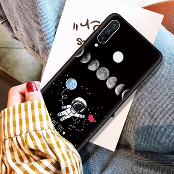 Moon Star Kosmoso Minkštos TPU Case For Huawei P20 30 Mate 10 20 P Smart 2021 Y7a Z Plius 2019 Garbę 8X 9X Pro 10i 20i 9 Lite Apima