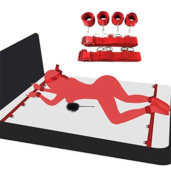 Moteris Erotika Priedai Produktų Sekso Žaislai Dviejų Suaugusiųjų Žaidimai Riešų & Kulkšnies Rankogaliai Pagal Lova BDSM Bondage Tvirtinimo Antrankiai