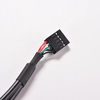 Moteris Vidaus 9 Pin Header Adapteris Didelės Spartos 30cm/1FT 2 Dual Port USB PCB Plokštę Kabelis PC MainBoard