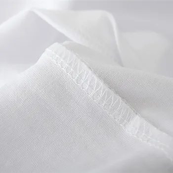 Moteriški balti marškinėliai moteriški laisvalaikio marškinėliai trumparankoviai Harajuku T-shirt moterims, vasaros plonas viršūnes moteris