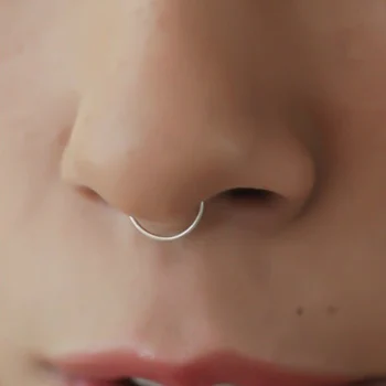 Moterys, Nosies Žiedų Medicininio Titano, Nosies Žiedas Netikrą Nosį Žiedą Pertvaros Auskarų Vėrimo Įrašą Ant Nosies Žiedą Netikrą Auskarų Aukso Kūno Įrašą Hoopas