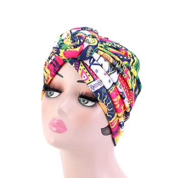 Moterų Headwrap Visi Dydis Bandana Apdangalai, Ponios Spalvotų Plaukų Skara Spausdinti Mazgas Išmaišykite Turbaną Pieno Šilko Afrikos Modelio Kepurę