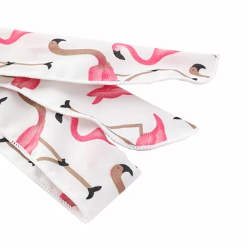 Moterų Mielas Animacinių filmų Flamingo Spausdinti Hairbands Šukuosena Triušio Ausis Kaspinai Mergaitėms Šalikas Lankas Apdangalai, Plaukų Aksesuarai