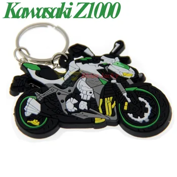 Motociklo Modelis Formos MINKŠTOS GUMOS KEYCHAIN paketų prižiūrėtojų raktinę KLAVIŠĄ GRANDINĖS Ducati kawasaki, BMW, Suzuki Yamaha Honda su Logotipu ŽIEDAS