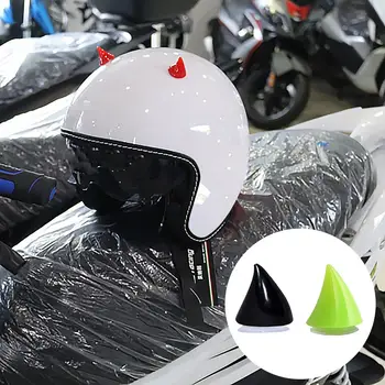 Motociklo Šalmas Kampe Plastiko, Silikono Siurbtukas Minkštas Ragų Apdailos Apdangalai, Silikono Ragų Šalmas Apdailos Reikmenys