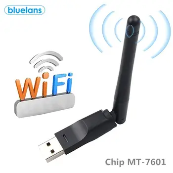 MT7601 150Mbps perdavimo koeficientas Belaidžio WiFi Router USB Tinklo plokštė Adapteris su 2dB Antena USB Tinklo plokštė KOMPIUTERIUI