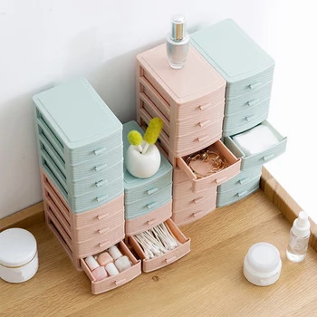 Multi-Funkcija Mini Organizatorius Stalčių Plastiko Kosmetikos Makiažas Konteinerių Organizuoti Lauke Desktop Storage Box, Skirtas Namams Ir Biurui