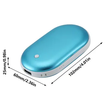 Multi-Funkcija Įkrovimo Lobis Akmenimis Usb Vertus Šilčiau Mini Nešiojamas Baterija Lobis Įkrovimo Vertus Šilčiau Du Viename