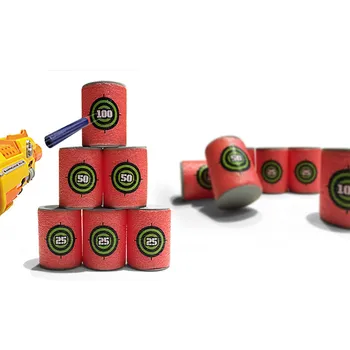 MUQGEW 6PCS Minkštos EVA Medžiagos Kulka Taikinį Lėkti Už NERF N-Strike Elito Serijos Blasters Vaikai Juokingi Dalykėliai Žaislai Vaikams