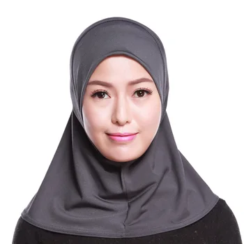 Musulmonų Moterų Ilgas Šalikas Wrap Skrybėlę Bžūp Skarelė Hijab Underscarf galvos Apdangalai Mados Skara