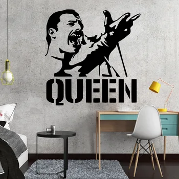 Muzikos Freddie Mercury Karalienę Juostoje, Vinilo Sienos Lipdukas Už Kambarį Apdaila Decal Miegamasis Namų Dekoro Muzika, Rokas Tapetai
