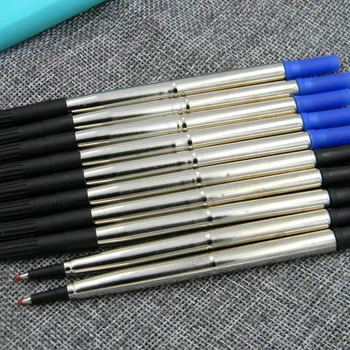 Mėlynos arba Juodos spalvos, Geros Kokybės 0,7 mm 10pc Roller ball Rašiklio Šerdelės