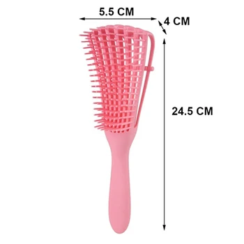 Mėtų juoda/žalia/Rožinė Plaukų Šepetys Galvos Masažas medžiaga šepetys Šukos Moterų Detangle Hairbrush Šukos Sveikatos Priežiūros Mažina Nuovargį