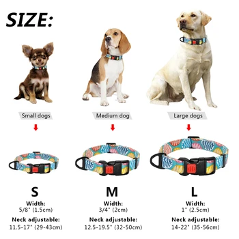 Nailono Šuniukas Antkaklio Naminių Šunų Antkaklis Spausdinti Bohemiškas Stilius Mažų Šunų Apykaklės už Čihuahua prancūzų Buldogas Biglis Pet products