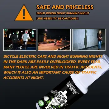 Naktį Atspindintis Purškimo Dviračių-Bėgimo Fluorescencijos Dažų Saugos Šviesos Anti-Avarijos Liuminescencinės Purškimo Ženklas O1E6