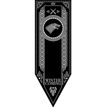 Namų Dekoras Reklama, Vėliavos Stark & Tully & Targaryen & Lannister & Baratheon & Martell & Bolton Vėliavos 48*150cm