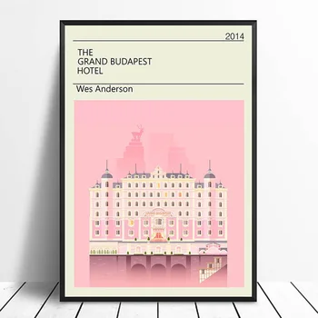 Namų Dekoro Šiaurės šalių Sienos Meno Tapybos Grand Budapest Hotel Vintage Klasikinis Filmas HD Spausdinti Plakatai Modulinės Nuotrauką Drobė Miegamasis