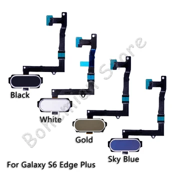 Namų Samsung Galaxy S6 Krašto Plius G920f G925h G928f G920v G920t G920s Home Mygtuką, pirštų Atspaudų Jutiklis Flex Kabelis