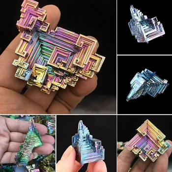 Natūralus Akmuo Kvarcas Crystal Rainbow Titano Grupių Mineralinių Pavyzdys Gydymo Akmens Karoliukai Colloection 