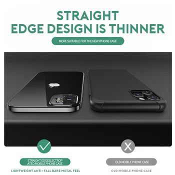 Nauja Aikštės Danga Soft Case For iPhone 12 Pro 11 Pro XS Max Aišku, Dangtelis, Skirtas 
