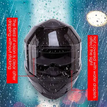 Nauja lietaus-įrodymas, Šalmas Kino Nano Danga Anti-Rūko Universalus Motociklas Skydelis Shield Rūko Atsparus Lenktynių Priedai