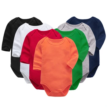 Naujagimio bodysuit baby kūdikių drabužius ilgomis rankovėmis medvilnės spausdinimo kūdikių drabužiai 1pcs 0-24 Mėnesiai