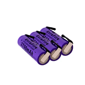 Naujas 14500 Ličio Baterija 3.7 V 2700mAh Įkraunamas Baterijas Suvirinimo Nikelio Lapas bateria Už Žibintuvėlis LED Žibintuvėlis Žaislas