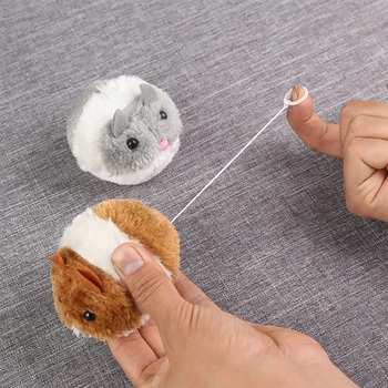Naujas 1PC Cute Kačių Žaislas Pliušinis Kailis Žaislas Purtyti Judėjimas Pelė Pet Kačiukas Juokinga Judėjimo Žiurkės Mažai Interaktyvių Žaislų Bitė