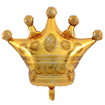 Naujas 1pcs Penkių punktų Princess Crown Alaus puodelis Folija Balionai Aukso kolbų gimtadienio Dekoracijas vaikų Karnavalas Prekes